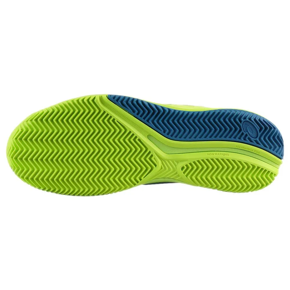 Hygienic Footbed Asics Women's Gel-Resolution 9 - Clay - Hazard Green/Reborn Blue