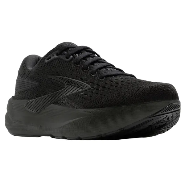 Padded Tongue Design Compression Web Midsole Brooks Women's Ghost Max 3 Wide Black/Ebony