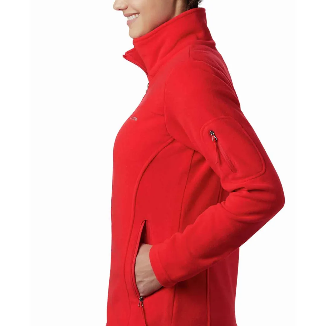 Columbia Women Red Fast Trek II Jacket Streetwear Style