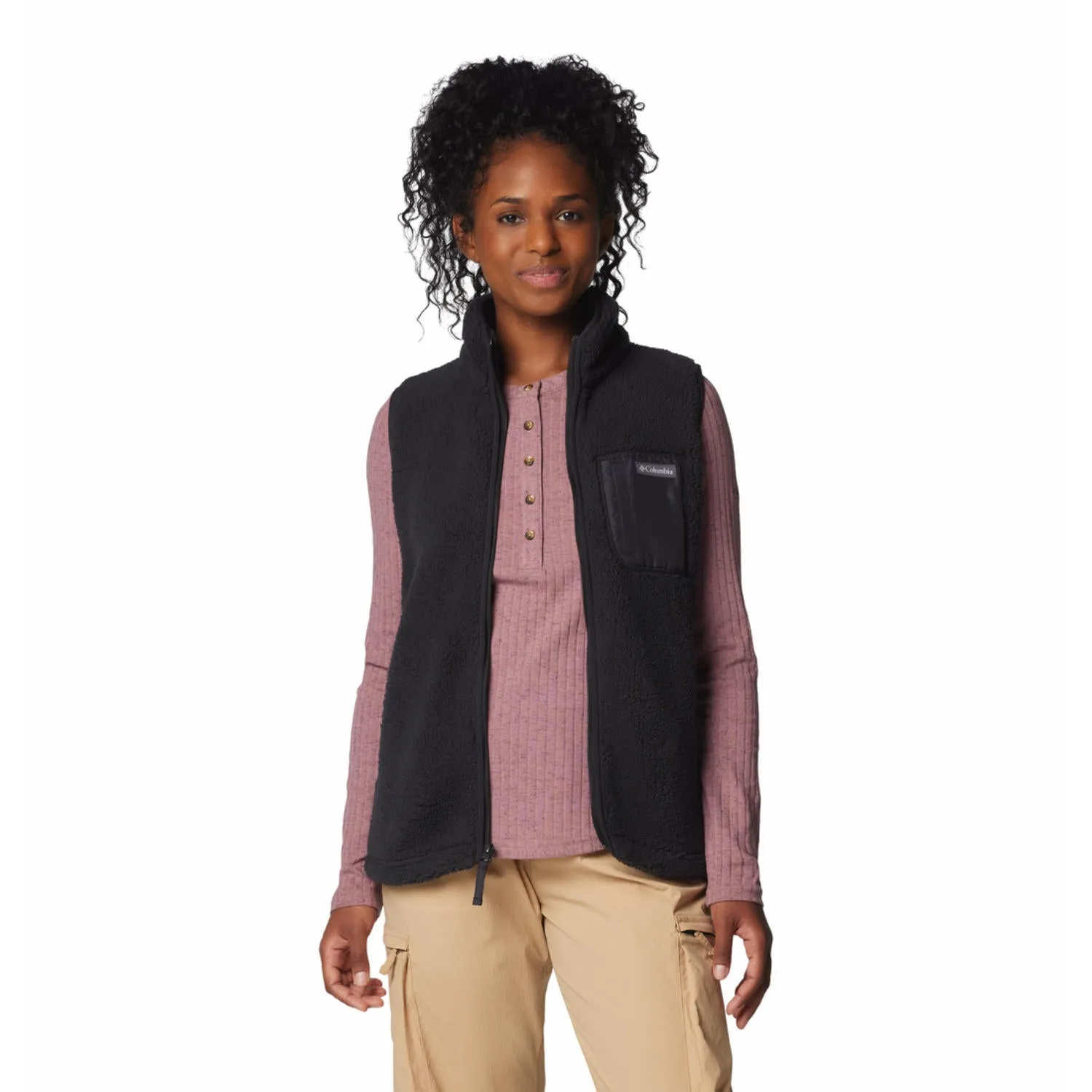 Perforated Underarm Vents Columbia Women Black West Bend Vest II