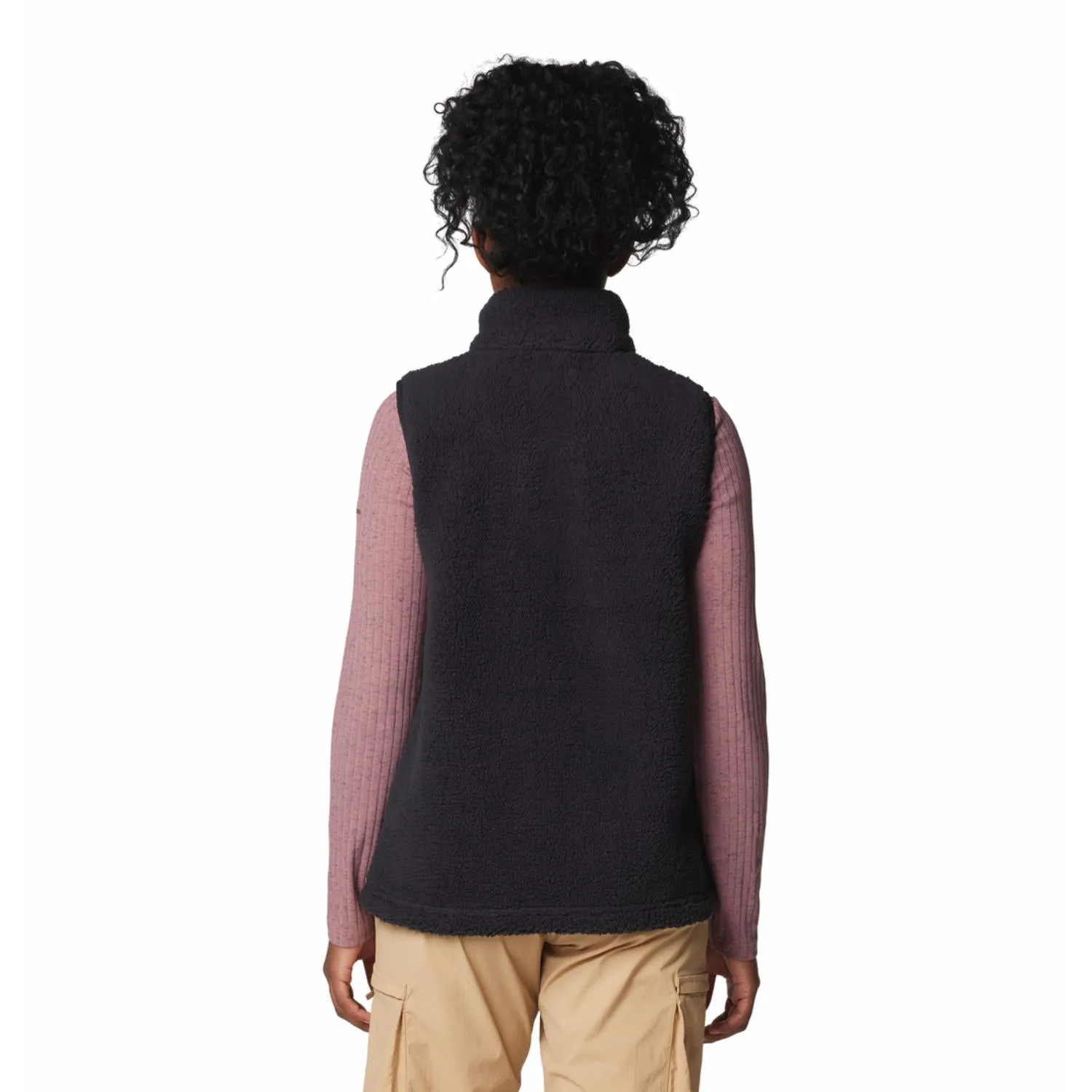 Columbia Women Black West Bend Vest II travel use Adjustable Hem