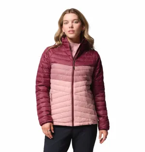Athletic Wear Columbia Women Pink OmniShield Powder Pass Down Jacket