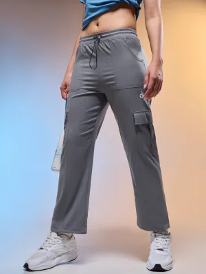 Women Solid Slim Fit Sports Cargo Trackpants with TS FLEXI Cozy Fit Wear Casual Comfort Fit