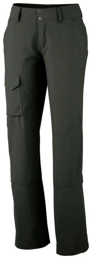 Columbia Women Green Silver Ridge Pant (Sun Protection) SweatProofLining Quick Dry Pants