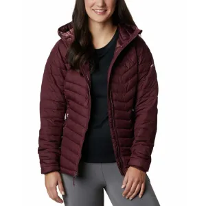 Analysis Columbia Women Maroon Powder Lite Hooded Jacket