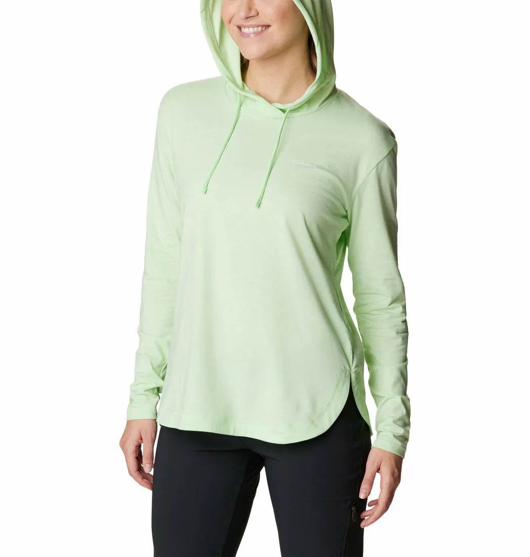 perfect for all-day wear Columbia Women Green Sun Trek Hooded Pullover (Sun Protection)