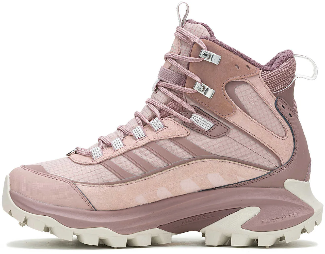 Adjustable Closure Dynamic Flex Construction Merrell Moab Speed 2 Thermo Mid Waterproof Womens Walking Boots - Pink