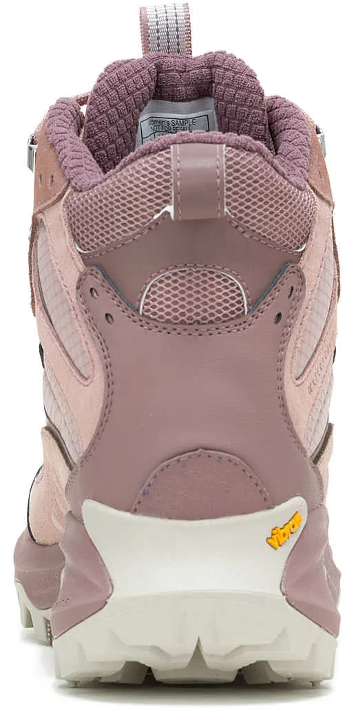 Sustainable Vegan Material Bold Neon Merrell Moab Speed 2 Thermo Mid Waterproof Womens Walking Boots - Pink