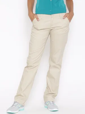 Columbia Women Beige Kenzie Cove Pant Cozy And Warm Non Slip Inner Lining