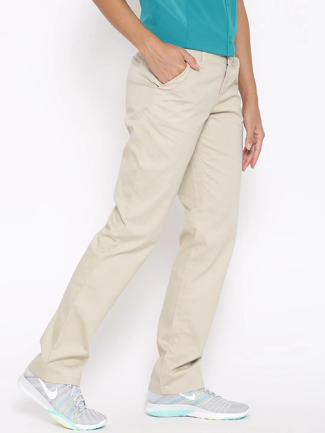 Columbia Women Beige Kenzie Cove Pant Sporty Performance Workout Leggings