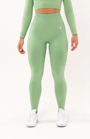 Tempo Seamless Scrunch Leggings - Mint Lightweight Fit Maximum Flex
