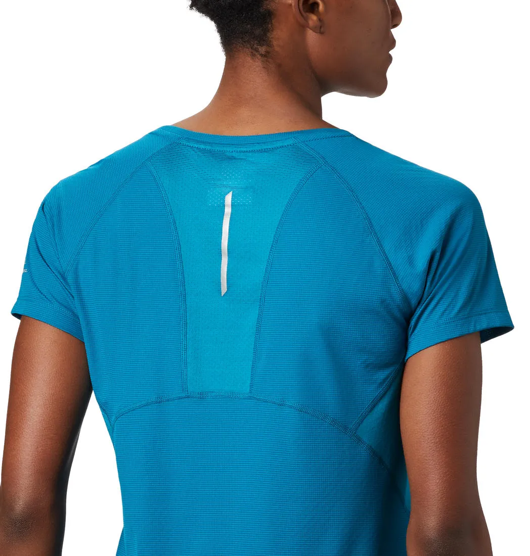 Columbia Women Blue Titan Ultra II Short Sleeve AntiPilling Treatment