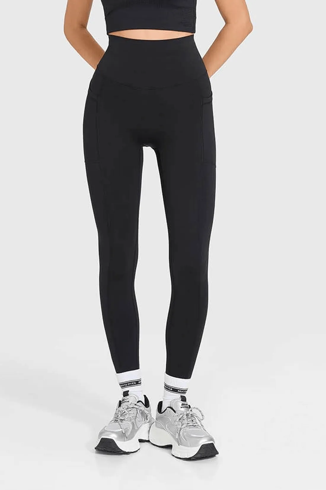 High Waist Slim-Fit Leggings With Pocket Maximum Flex