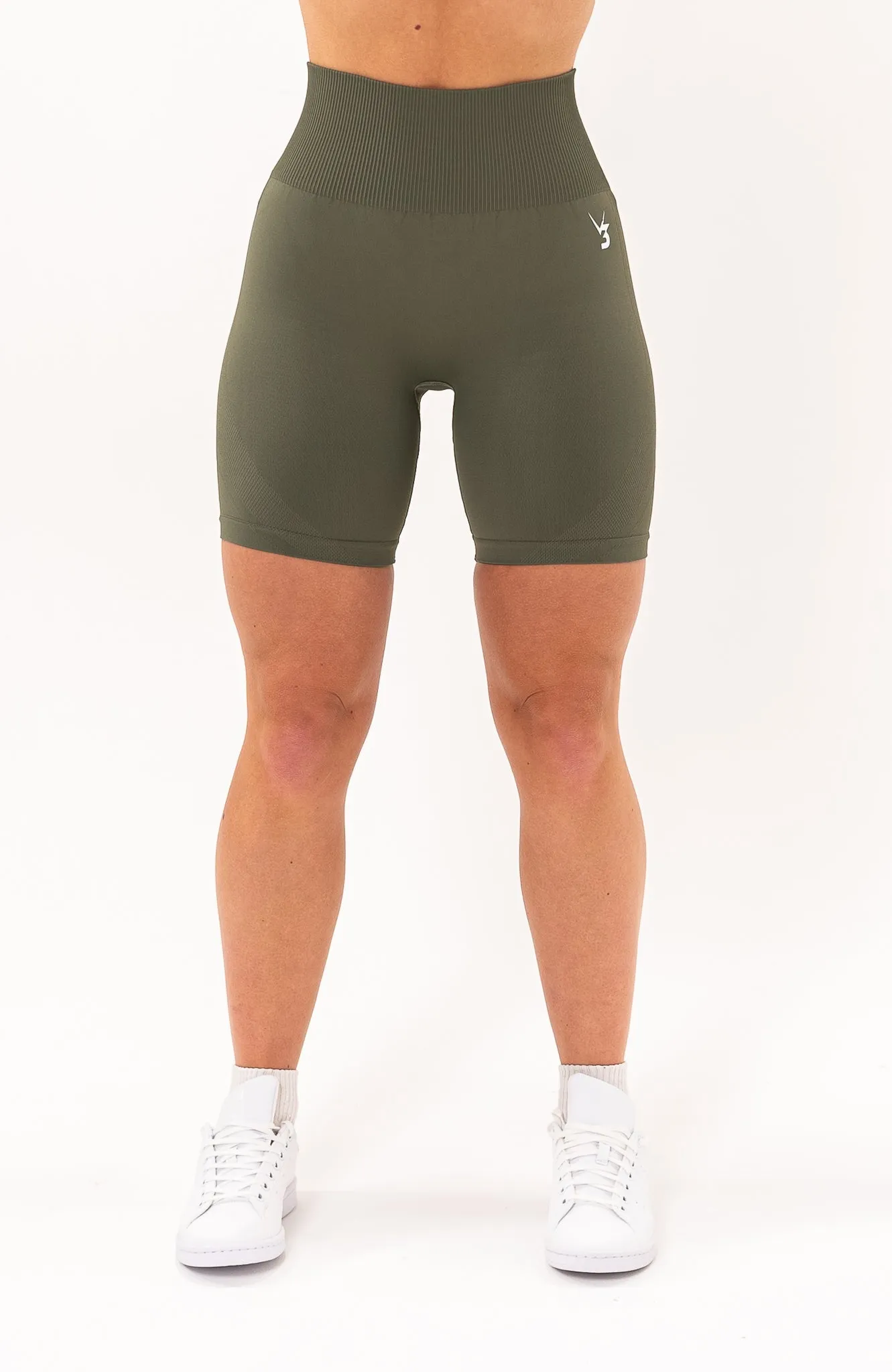Wrinkle Free Weave Unlimited Seamless Shorts - Olive Fade