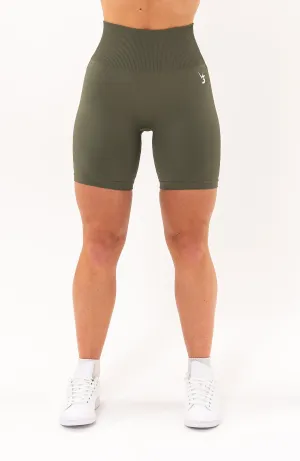 Modern Fit Utility Fit Unlimited Seamless Shorts - Olive Fade