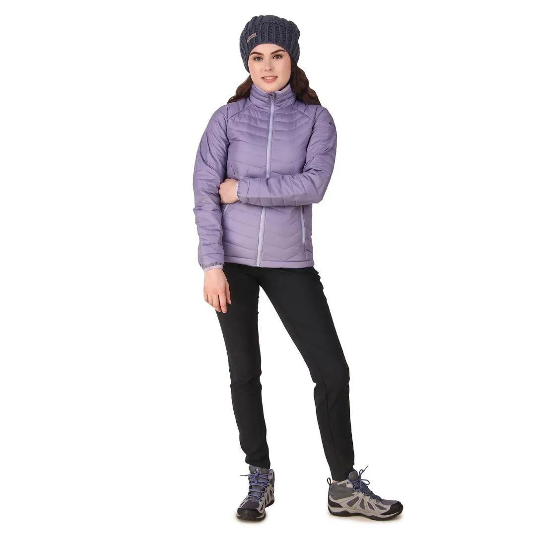Columbia Women Purple Powder Lite Jacket Wind Layer High Neck Protection