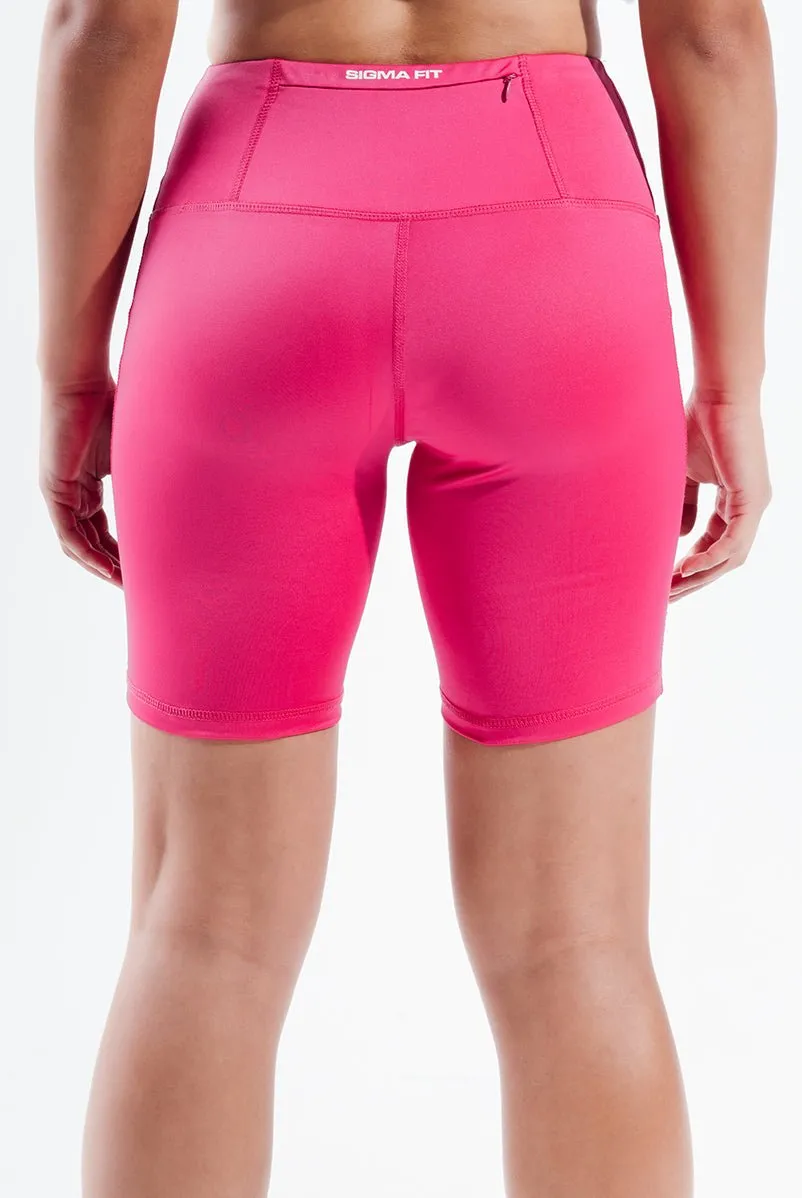Pink Glo Essential Biker Short construction work Lightweight Design