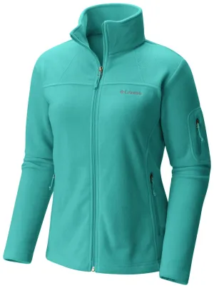 Sleek Outerwear Columbia Women Yellow Fast Trek II Full Zip Fleece Jacket