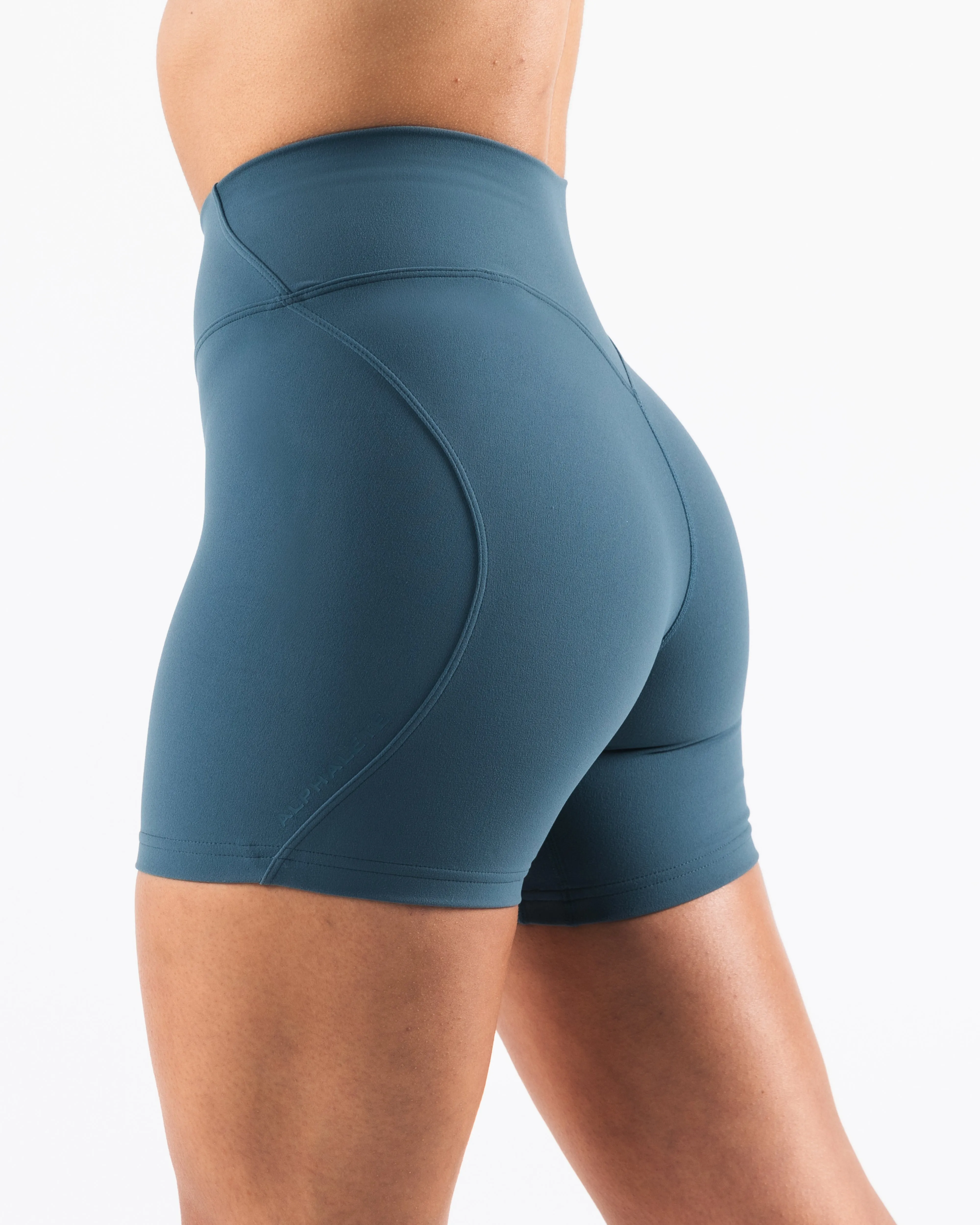 Flexible Gusset Design Comfy Look Aura Short 5" - Glacial Lake