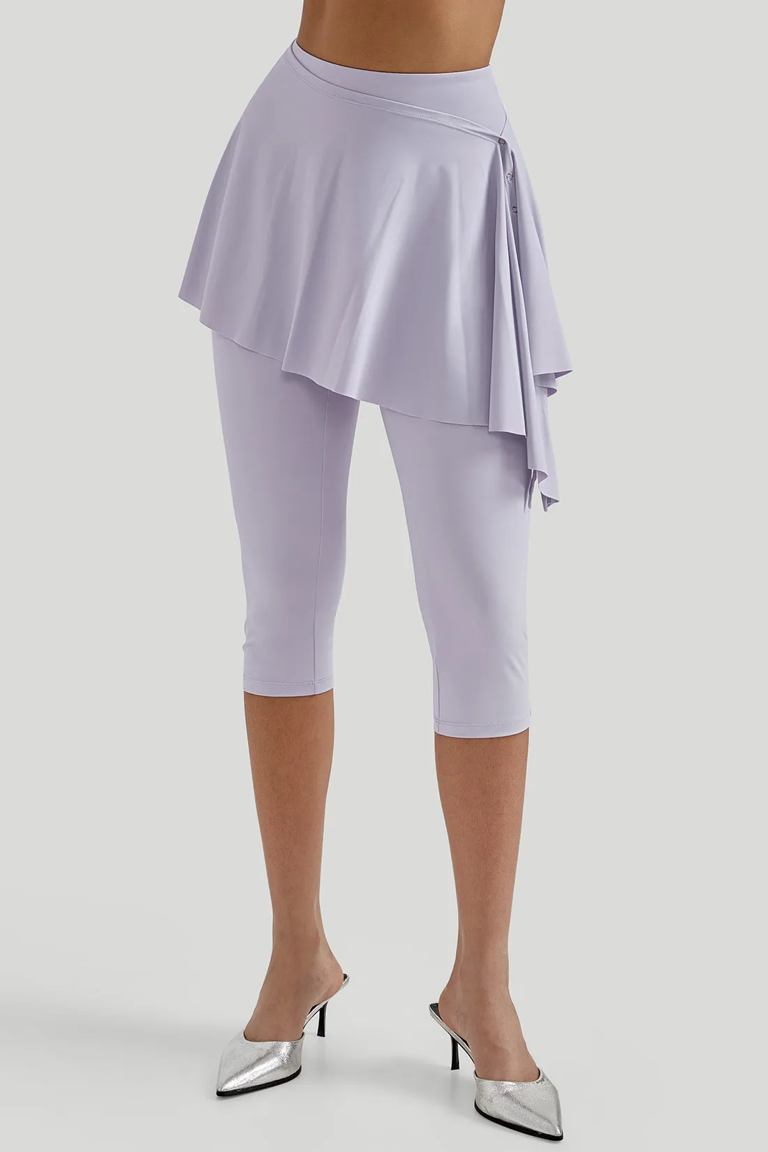 All Day Cooling Skirted Cropped Legging