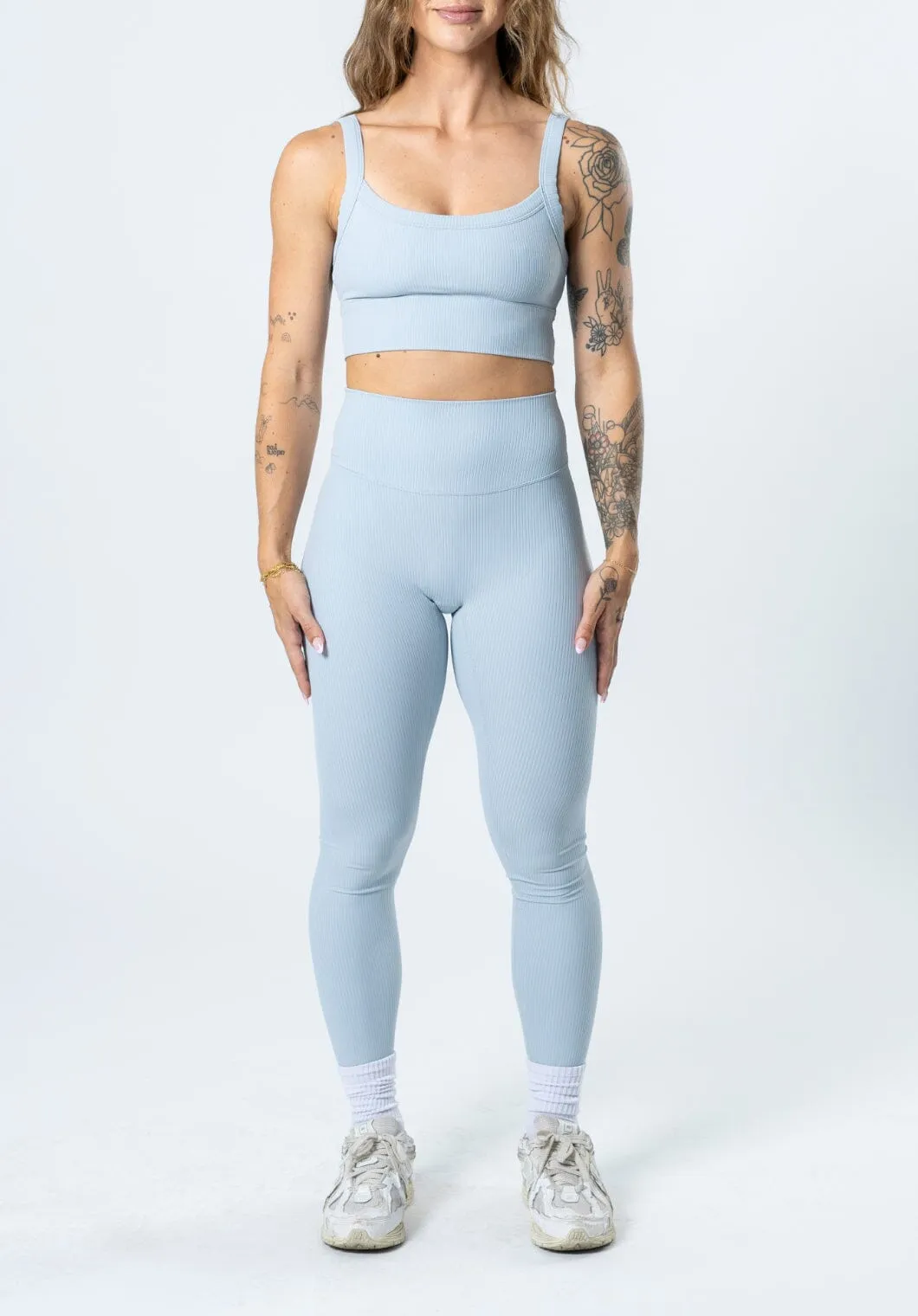 CloudRib? Original Sculptseam? Legging Pearl Blue Gym outfit