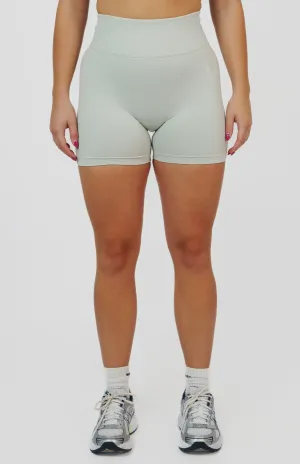 Form Seamless Scrunch Shorts - Light Grey Artisanal