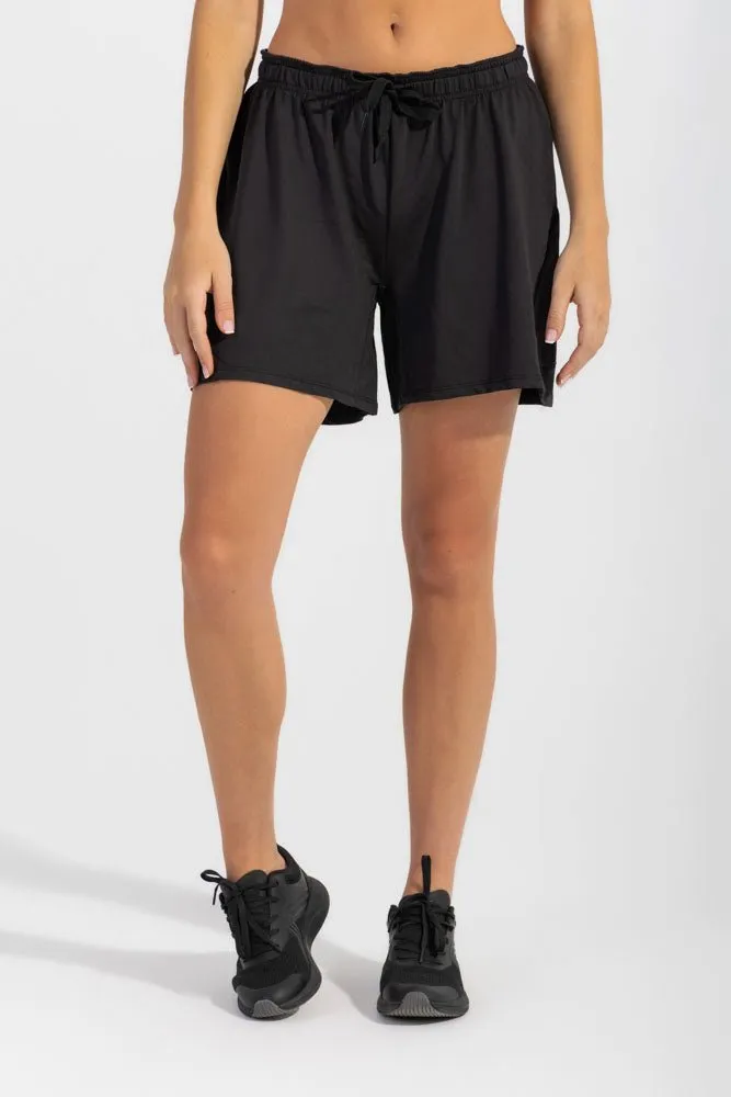 Fast Absorption Textile surfing attire Running Shorts Black
