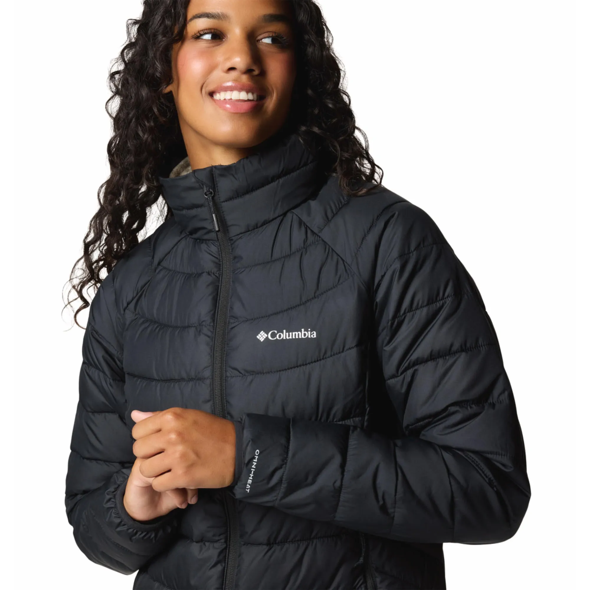 Bonded Zippers Columbia Women Black Powder Lite II Full Zip Jacket