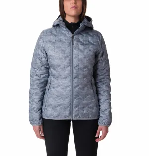 size - inclusive Columbia Women Grey Delta Ridge Down Hooded Jacket