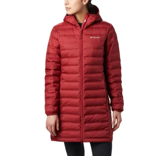 Zip-up Outdoor Fashion Columbia Women Red Lake 22 Down Long Hooded Jacket