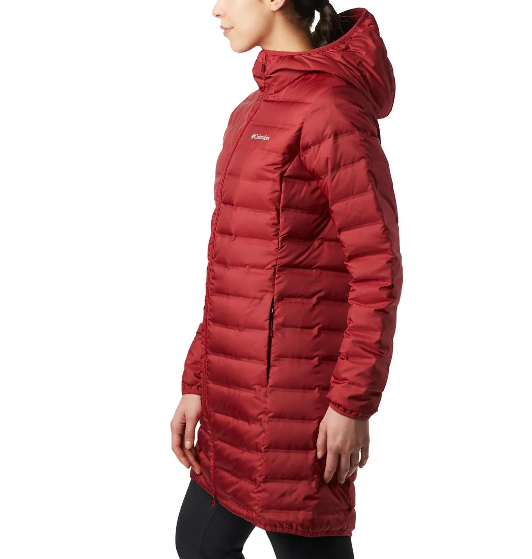 Shelf Thermal Insulation Columbia Women Red Lake 22 Down Long Hooded Jacket