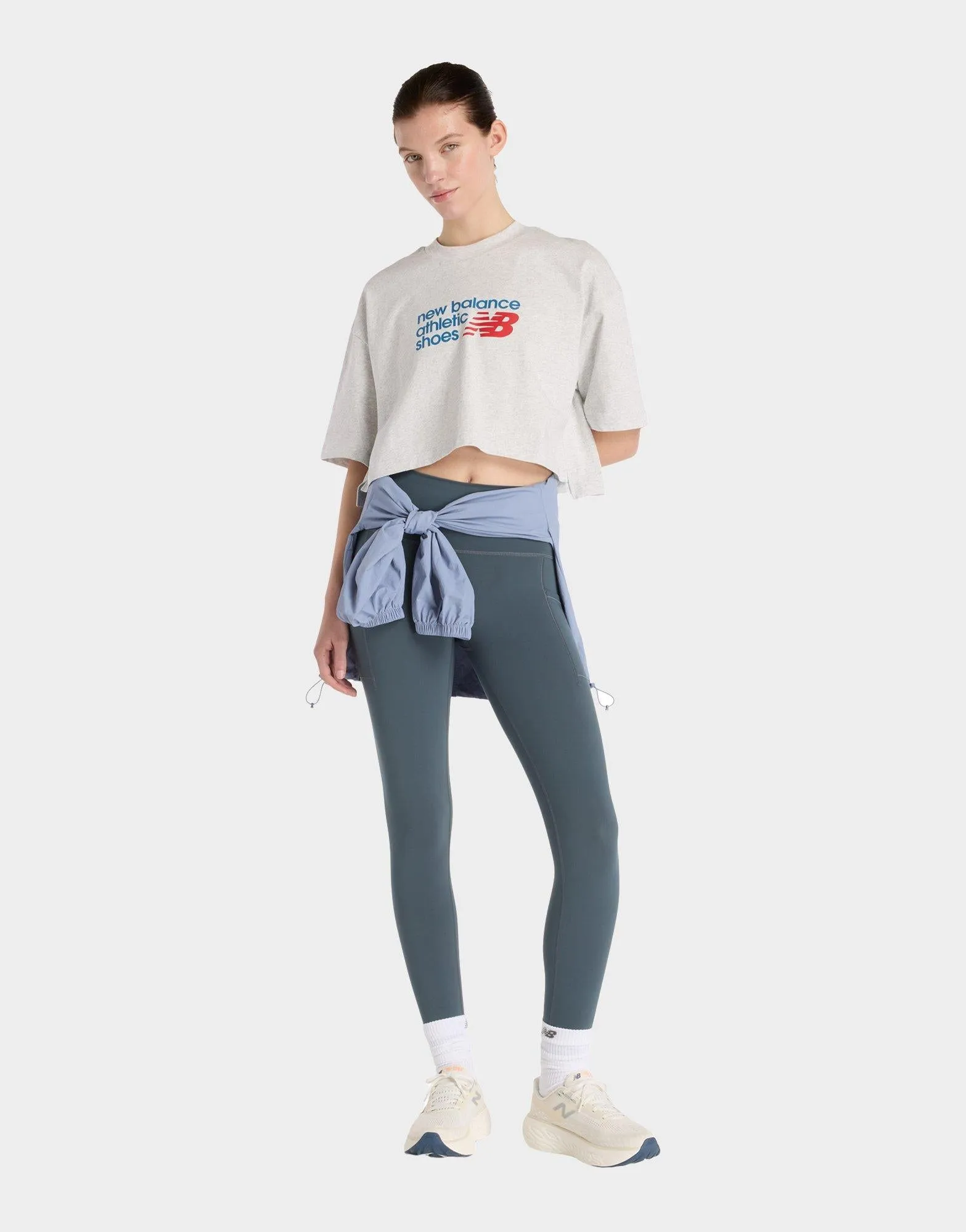 Chest Logo Crop Top Comfy Design Everyday Layering