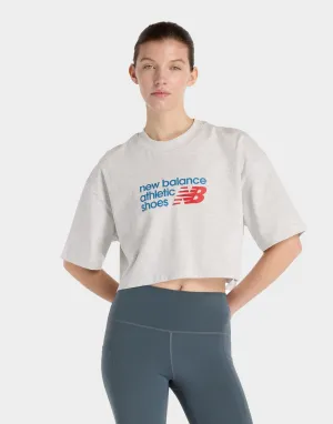 Light and Breezy Chest Logo Crop Top