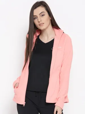 Columbia Women Orange Western Ridge Full Zip Comfortable LowProfileLogo