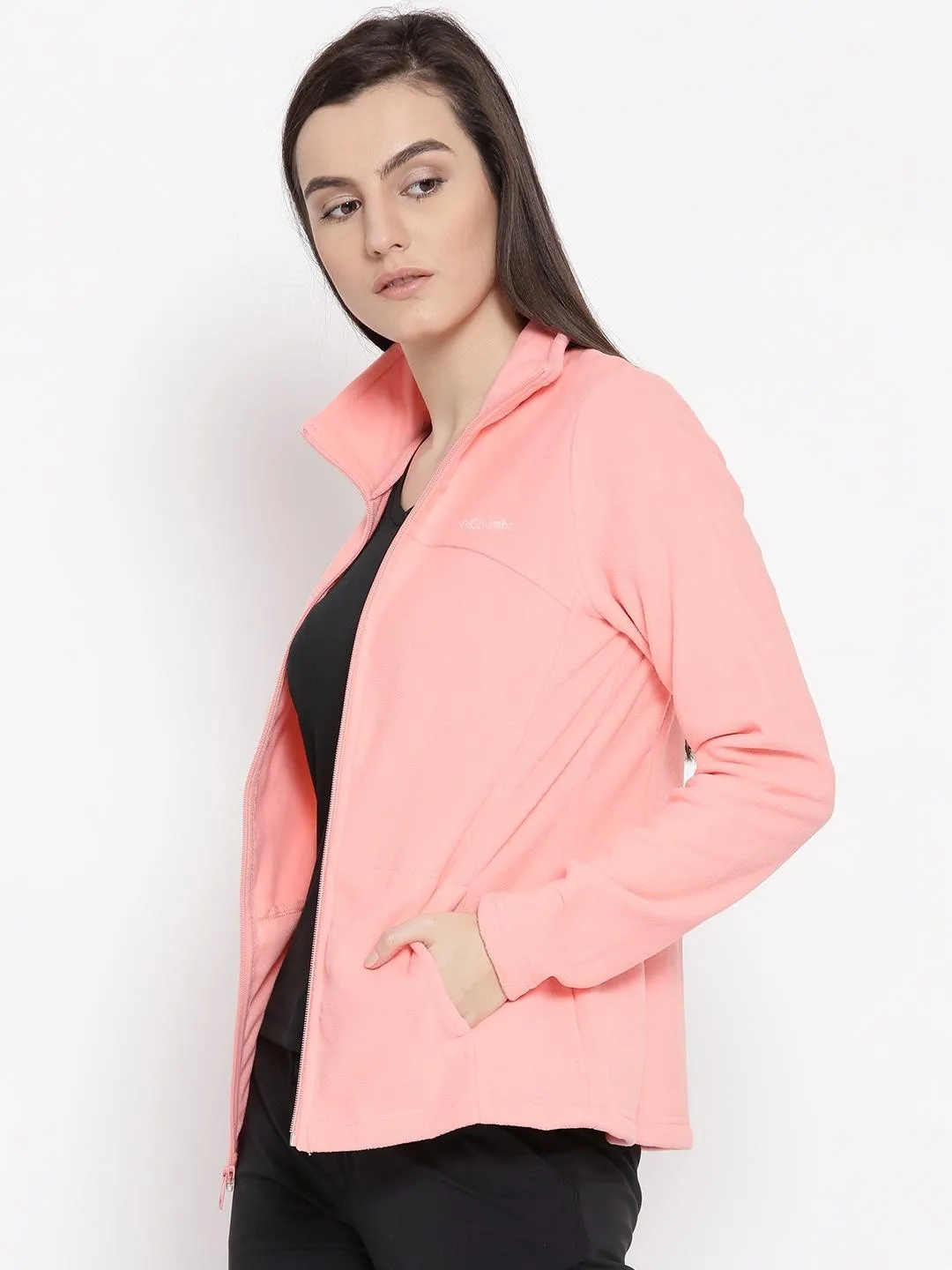 Columbia Women Orange Western Ridge Full Zip Climb