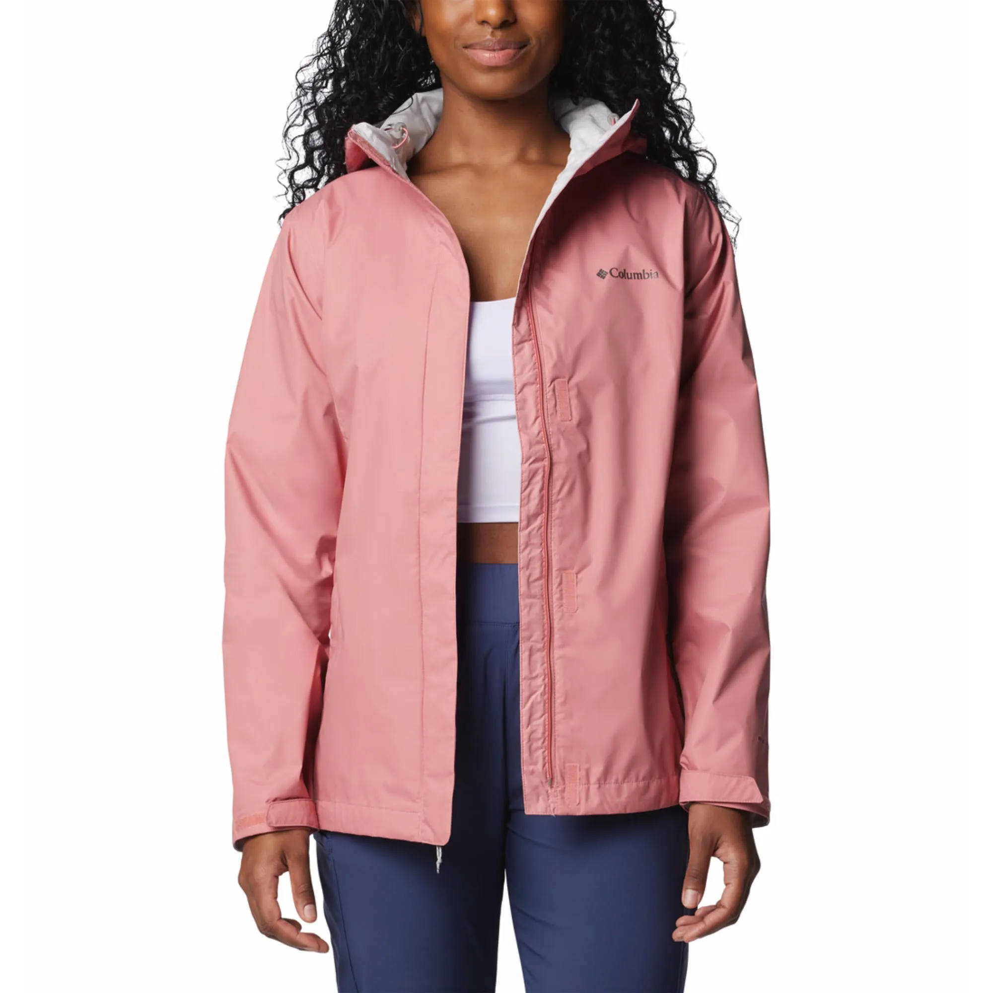Heat Regulating Technology Columbia Women Pink Arcadia II Jacket Waterproof