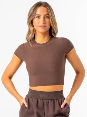 TemperatureControl Fabric NKD Tee - Chocolate