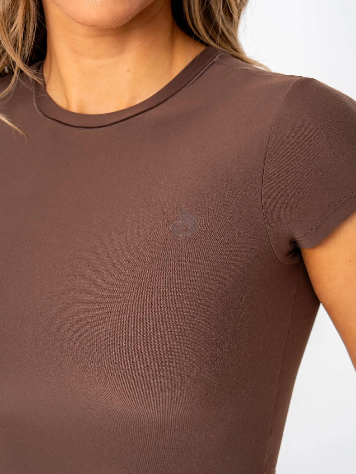 Athletic Comfort Wear NKD Tee - Chocolate