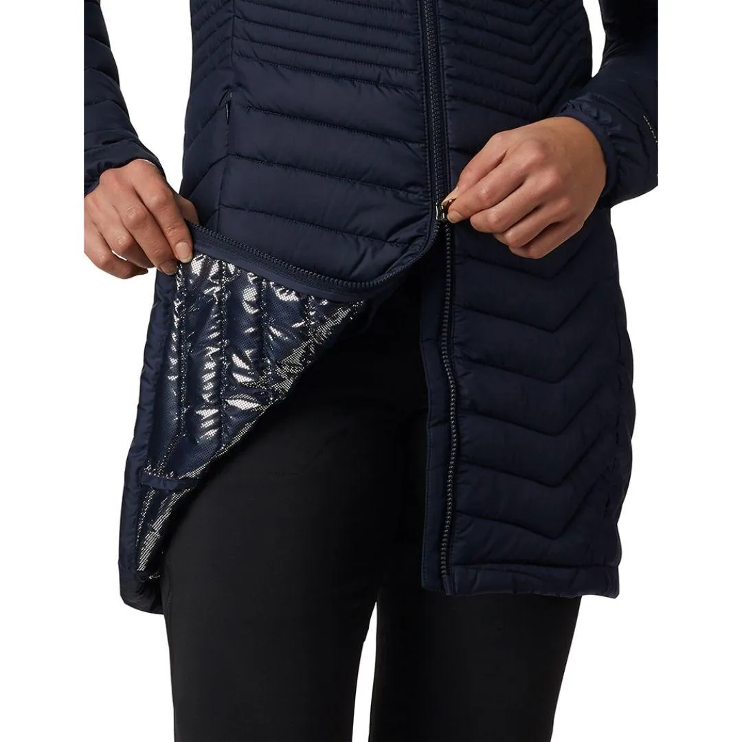 Weatherproof Zipper Columbia Women Navy Blue Powder Lite Mid Jacket