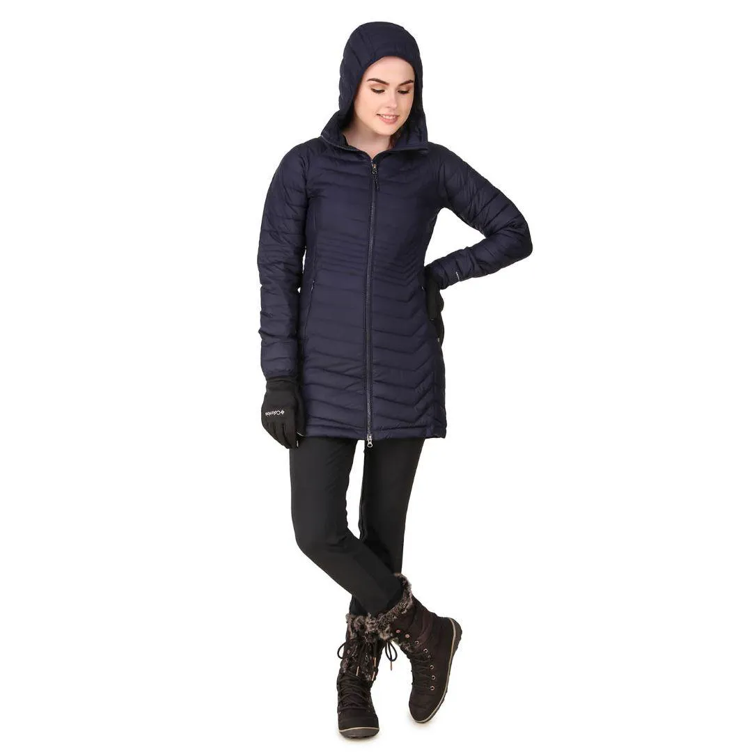 Indoor Columbia Women Navy Blue Powder Lite Mid Jacket