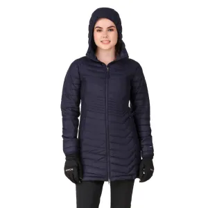 Columbia Women Navy Blue Powder Lite Mid Jacket Jungle