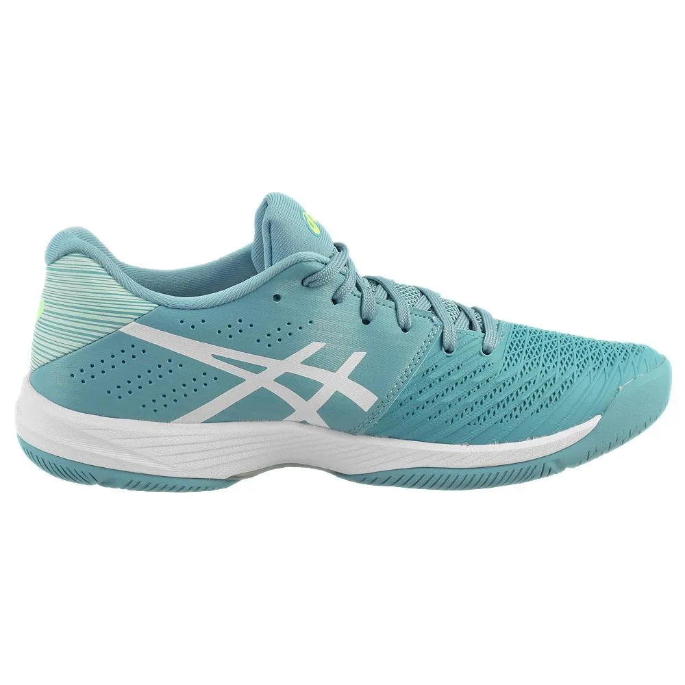 cushioned collar Hyper Breathable Construction Asics Women's Solution Swift FF - Gris Blue/White