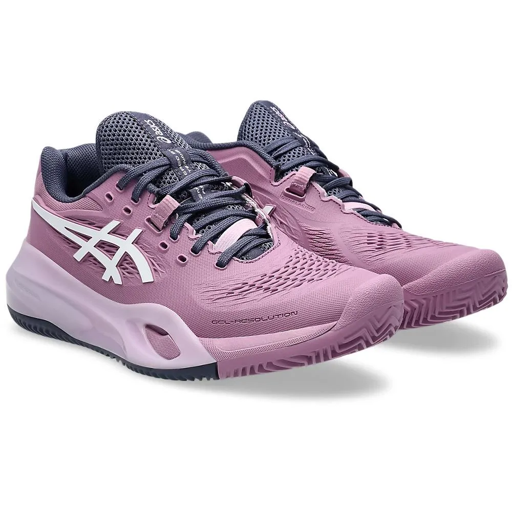 Anti Slip Asics Women's Gel-Resolution X - Clay - Ube/White