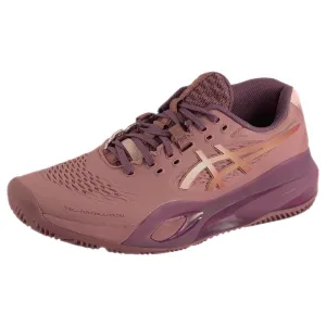 Asics Women's Gel-Resolution X - Padel - Purple Oxide/Rose Gold Breathable panel