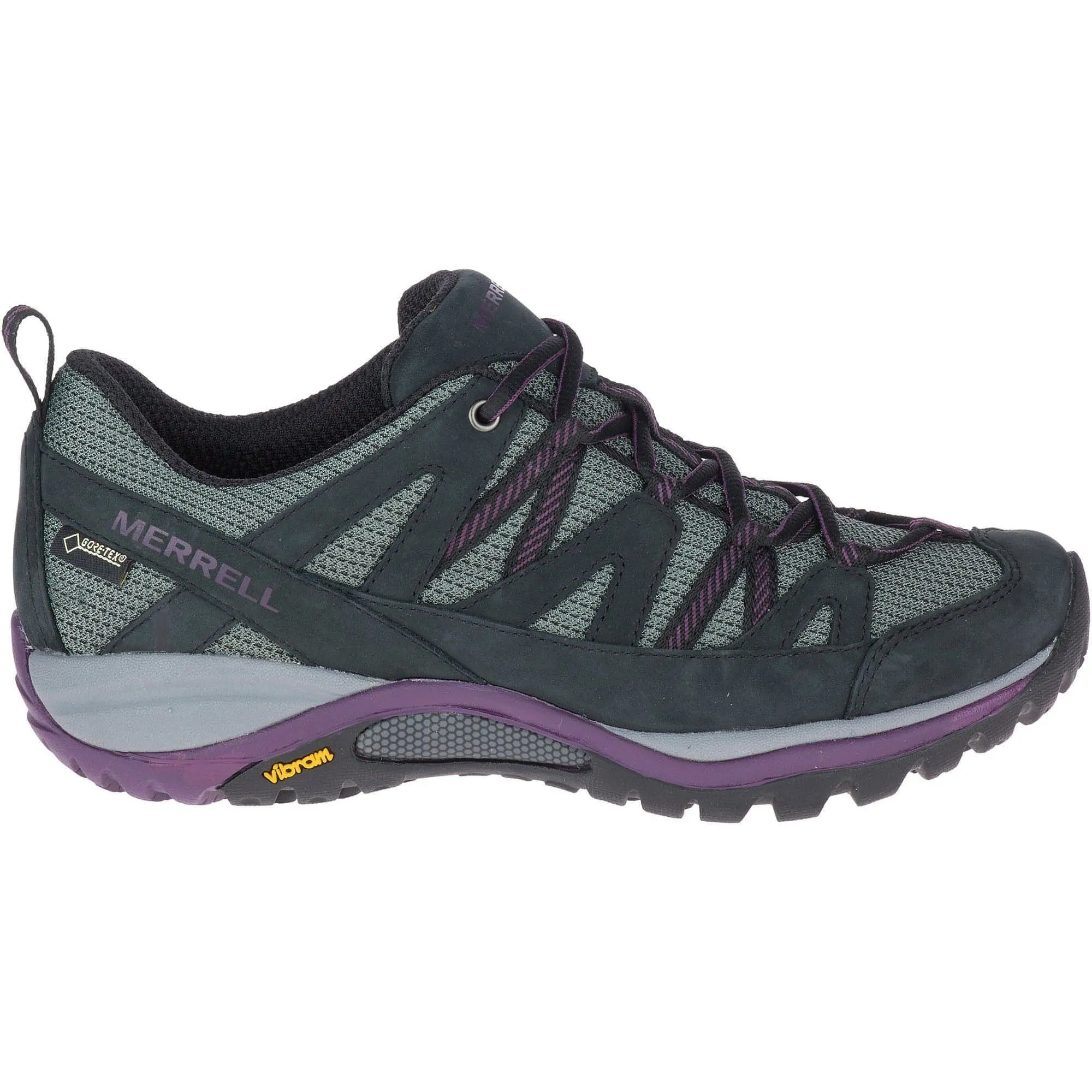 Slip Resistant All Weather Merrell Siren Sport 3 GORE-TEX Womens Walking Shoes - Black