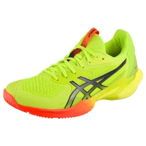 Breathable Tongue 3D Airflow Mesh Asics Women's Solution Speed FF 3 - Paris - Safety Yellow/Black