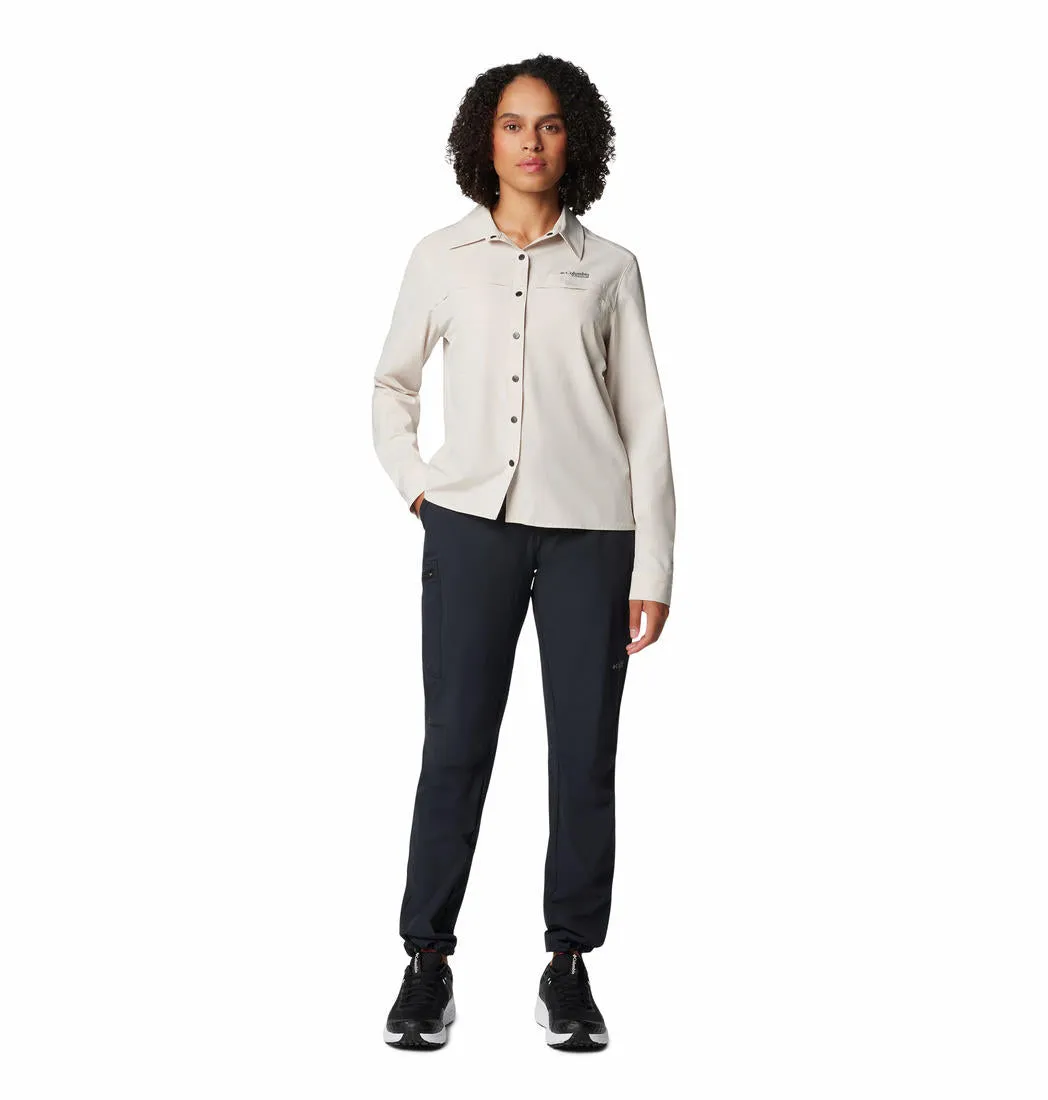 Columbia Women Black Summit Valley Pant II (Sun Protection) Cushioned Comfort Cozy Fit
