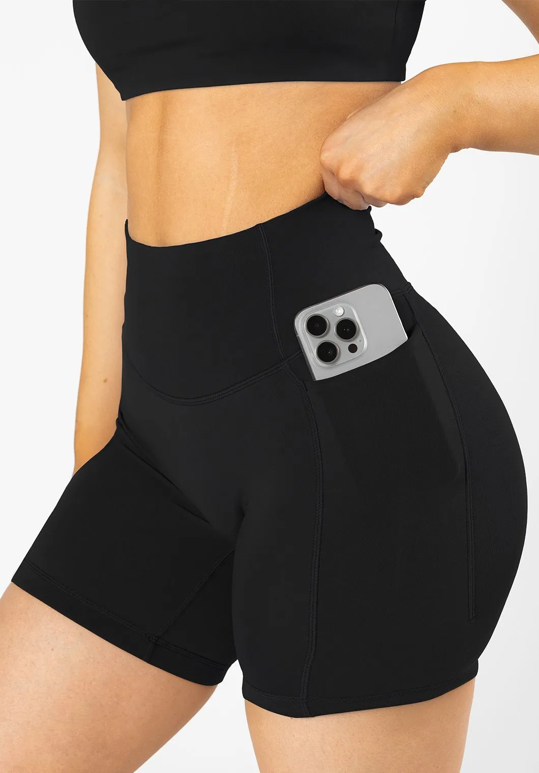 Casual Layer Reluna? Empower Sculptseam? Pocket Short 6?? Black