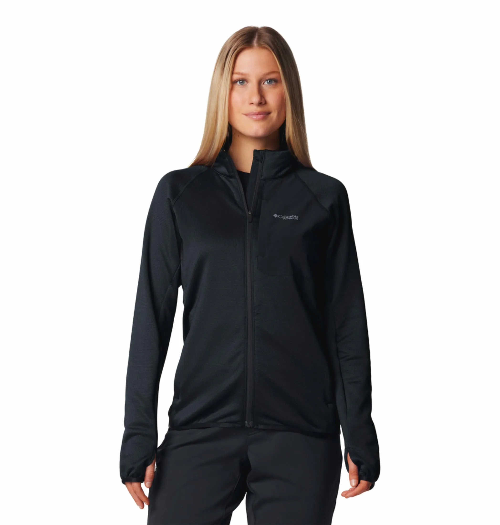 graduation party Lightweight Comfort Columbia Women Black Triple Canyon Grid Fleece FZ