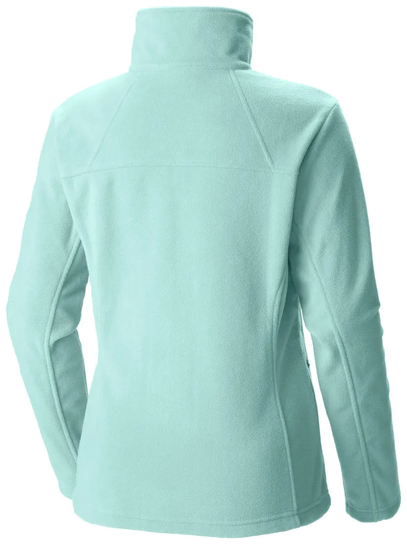 Urban Edge Columbia Women Green Fast Trek II Full Zip Fleece Jacket
